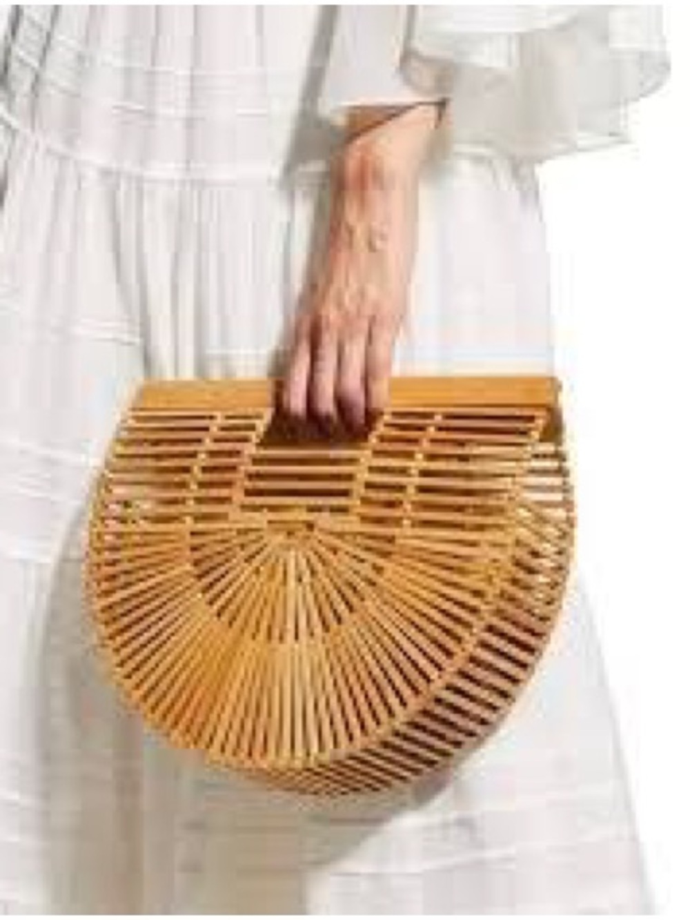 Handheld Bamboo Cult Gaia Ark INSPIRED Clutch - Natural Tan